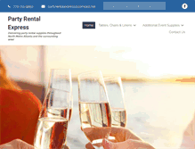 Tablet Screenshot of partyrentalexpress.net